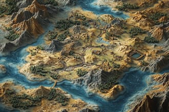 design vector map in illustrator