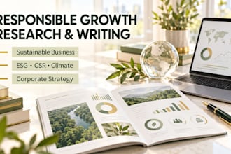 do sustainable business research, esg assigned, csr, climate, corporate strategy
