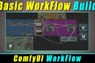 create custom comfyui workflows for stable diffusion, sdxl ,setup API automation