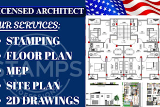 do complete building design, cad drafting for structural, mep, and framing plans