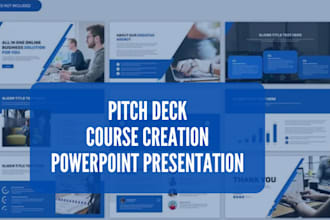 design your powerpoint presentation pitch deck in english or español
