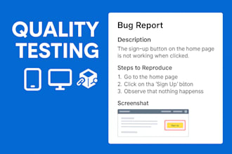 test your website  mobile app  dapps and provide a detailed report