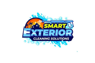 design awesome clean cleaning company logo