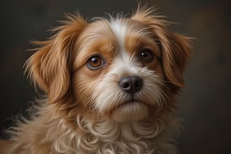 make make your pet vector cartoon portrait for  art