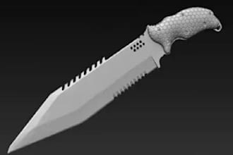 do a 3d knife model for you