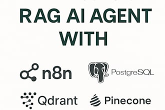 build smart rag ai agent using n8n, qdrant, pinecone, and supabase