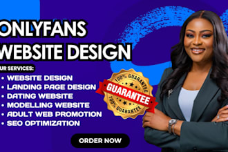 design onlyfans agency website, modeling website, onlyfans management website