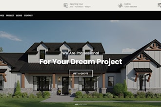 develop contractor, construction, roofing, hvac, remodeling, plumbing website