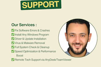 fix PC errors and install software on any windows system