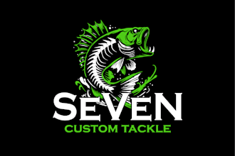 design awesome fishing bait logo