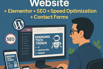 create, fix, or customize your responsive wordpress website using elementor