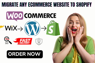 migrate squarespace wordpress wix website sap data to shopify store migration