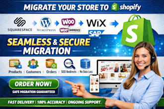 migrate squarespace ecwid wordpress wix sap data website to shopify migration