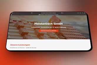 design a modern one page website for your small business