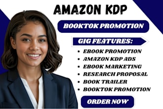 promote your ebook with viral booktok videos and amazon KDP tiktok marketing