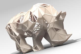 create 3d lattice character model lattice fence design 3d animal rigging