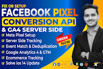 set meta pixel fb conversion API, ga4 server side ecommerce capi event tracking