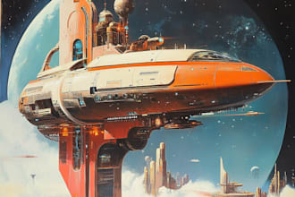 cerate concept art spaceship or vehicle design