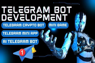 develop game bot telegram mini app crypto game bot and blockchain game