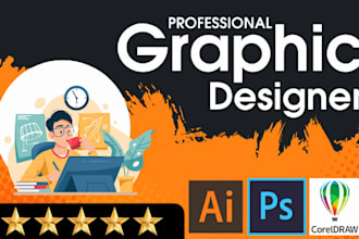 photoshop, illustrator, indesign and coreldraw work