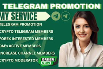 promote your telegram with real and active crypto subscriber, telegram marketin