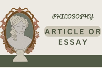 write your philosophy article