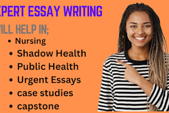 research and write msn, bsn, dnp, capella, gcu nursing assigned projects