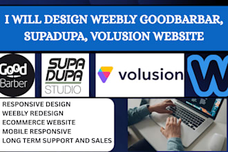 design redesign weebly supadupa volusion goodbarber godaddy online website store
