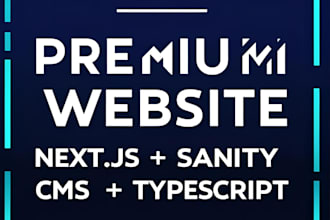 build custom website with nextjs, typescript and sanity cms