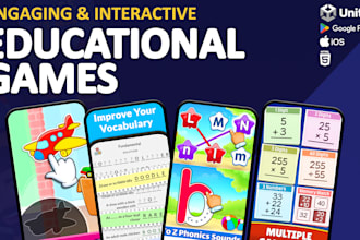 educational and fun unity games for kids and toddlers