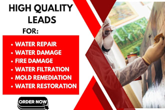 generate water restoration water damage fire damage leads via facebook ads