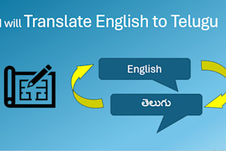 provide translation services from english to telugu