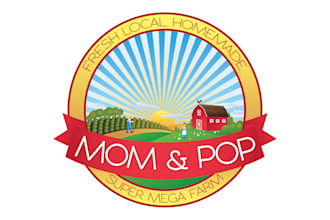 design a natural agriculture farm logo with organic