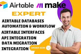 automate your business using make com and airtable