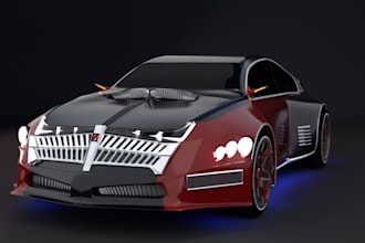 model your 3d concept car,3d car model,3d automotive car, luxury car,car render