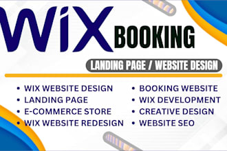build wix booking landing page website design for hotel koala booking website