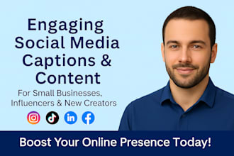 be your social media content partner, captions, strategy and post ideas