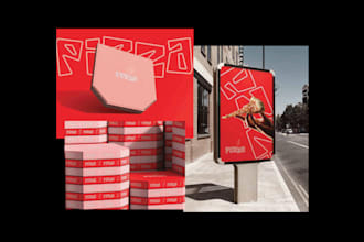 design your premium visual brand identity and style guide