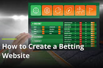 develop igaming website, sport bet website, blackjack, slot, crash game, poker