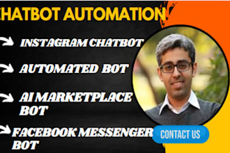 develop instagram chatbot facebook messenger chatbot marketplace bot ai