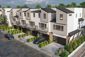 design real estate digital staging,tiny house render,exterior visualization cgi