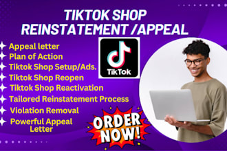 appeal tiktokshop violation tiktok suspension appeal tiktok shop reinstatement