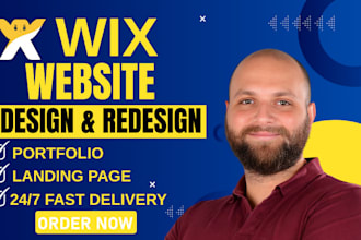do wix website design wix portfolio website redesign or wix landing page design