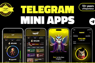 develop custom telegram and mobile mini apps