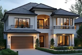 design garden, pool, patio, yard, terrace, and landscape 3d model and render