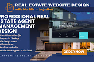 build real estate agent website SEO optimized realtor idx mls agency website