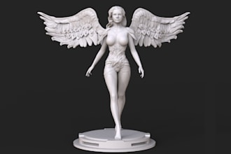 digitally sculpt 3d human nsfw,sfm model for 3d printing,action miniature,zbrush