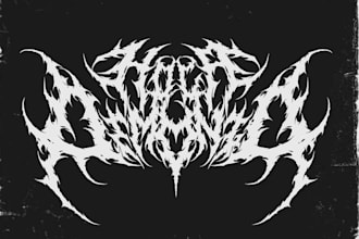 design your black, slamming, brutal, death metal band logo