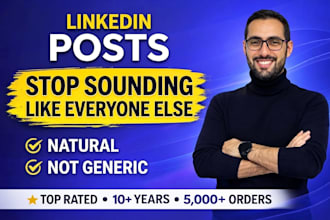 write linkedin posts and articles that sound natural and professional