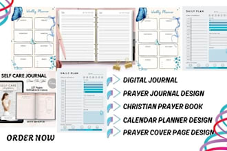 design a digital daily planner with hyperlinks, checklist, and printable
